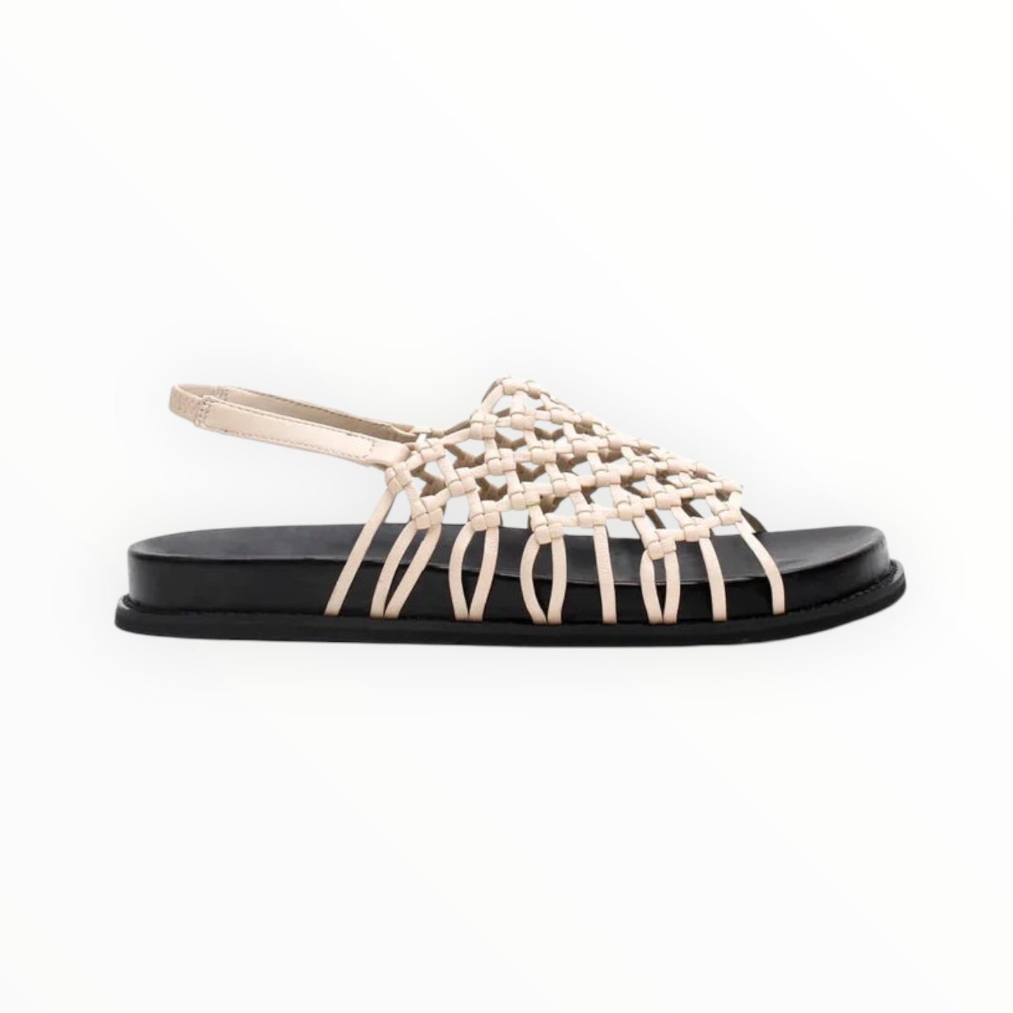 La Tribe Knotted Sandals - Cream - Size 39