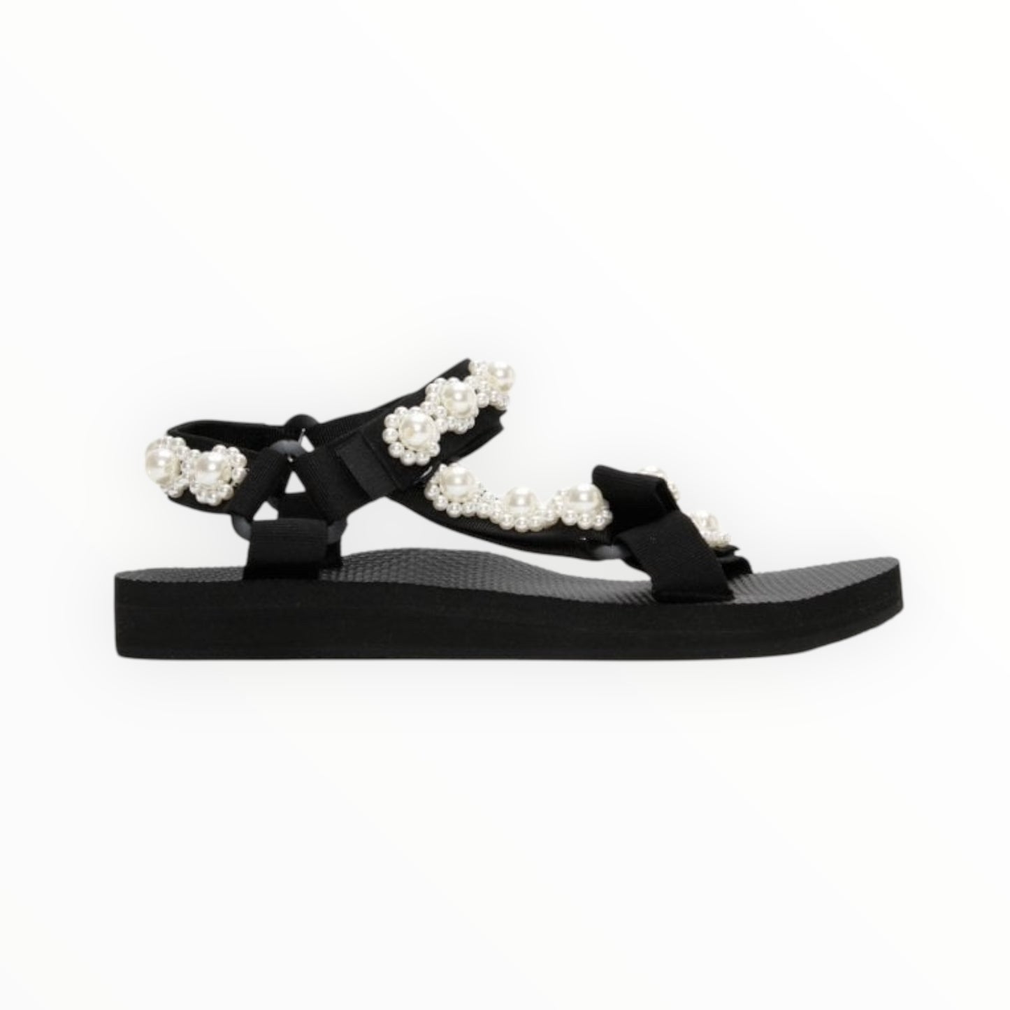 Arizona Love Trekky Pearl Sandals - Black - Size 40