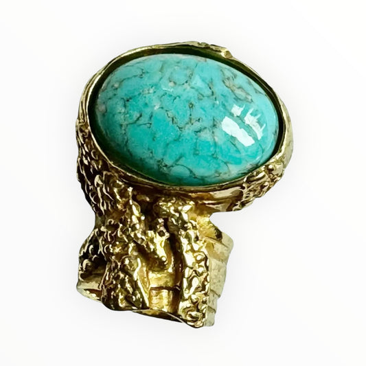 YSL Arty Ring - Turquoise - Size 5