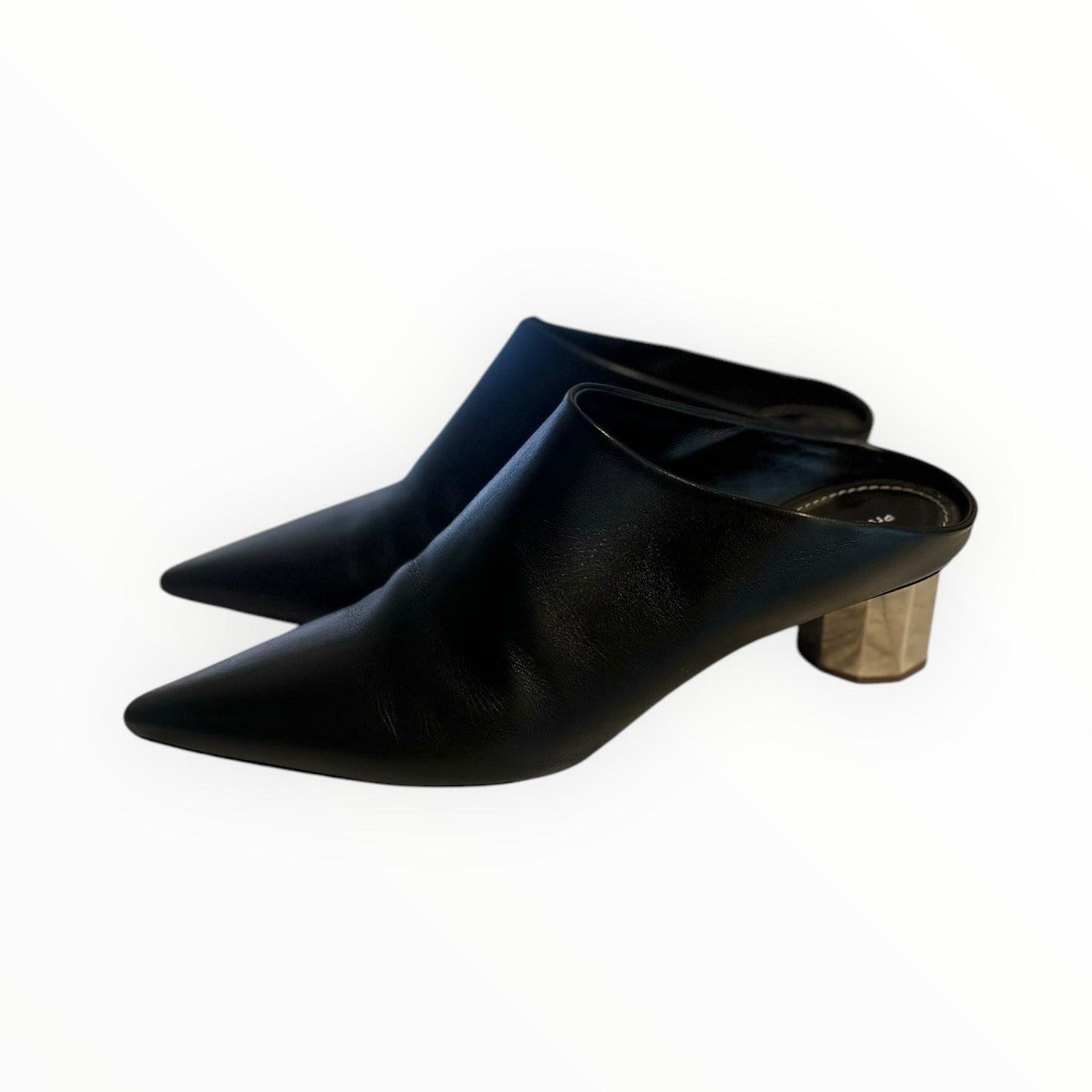 Proenza Schouler Round Heel Mules - Black - Size 39