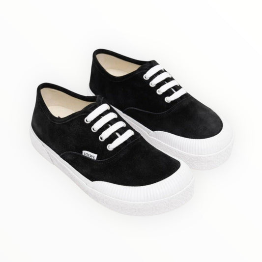 Loewe Anagram Canvas Sneakers - Black - Size 39