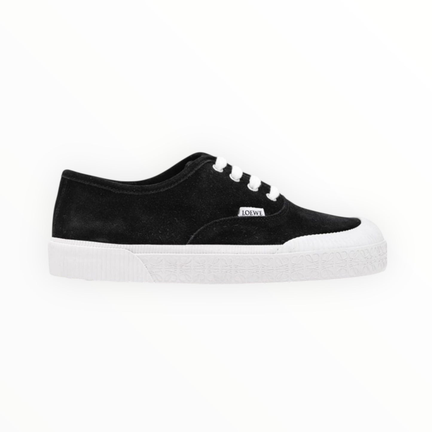 Loewe Anagram Canvas Sneakers - Black - Size 39