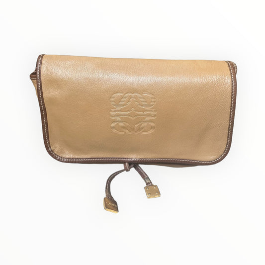 Loewe Vintage Leather Sling Bag -Tan