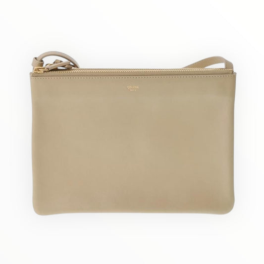 Celine Large Trio Crossbody - Beige