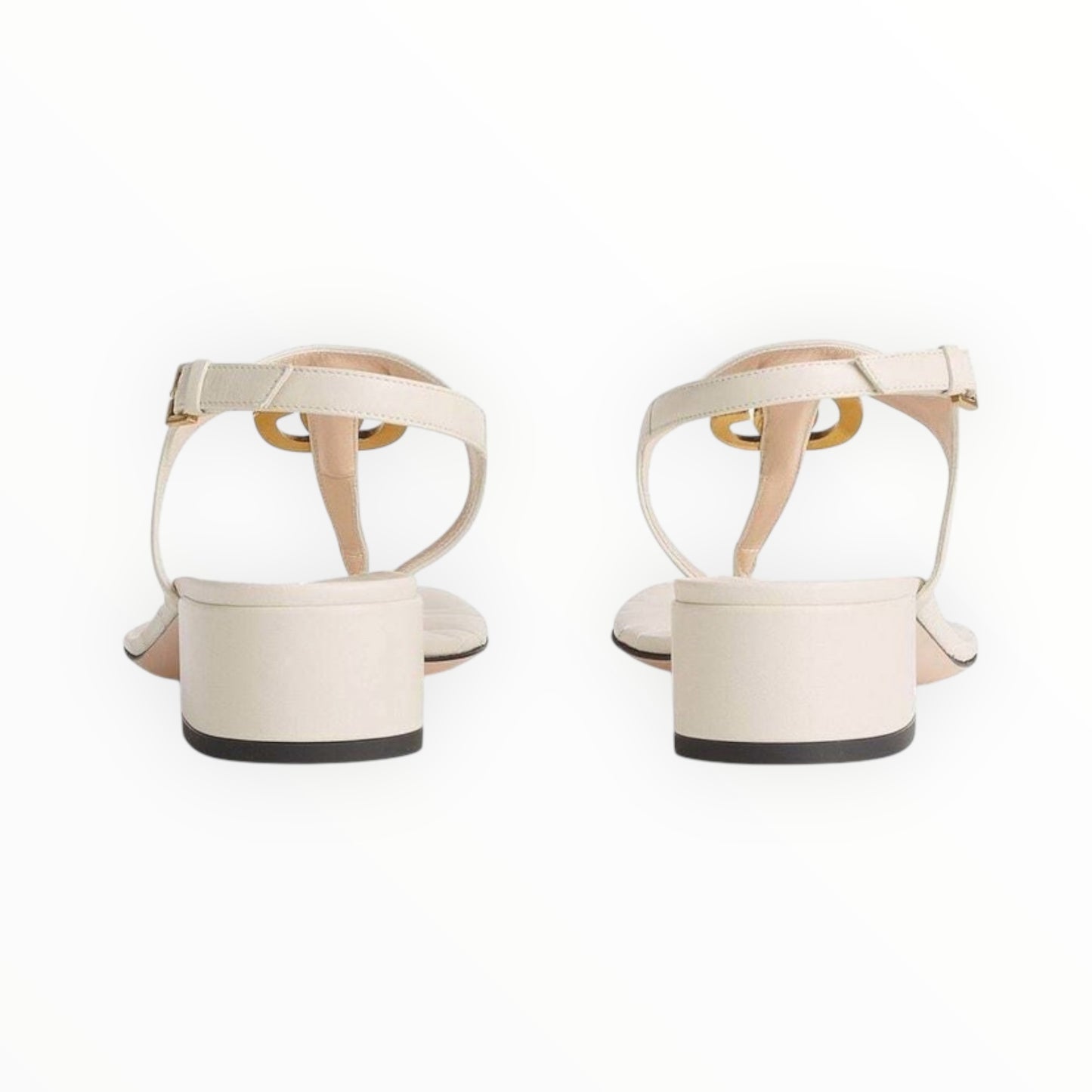 Gucci Double GG Sandals - Cream - Size 41