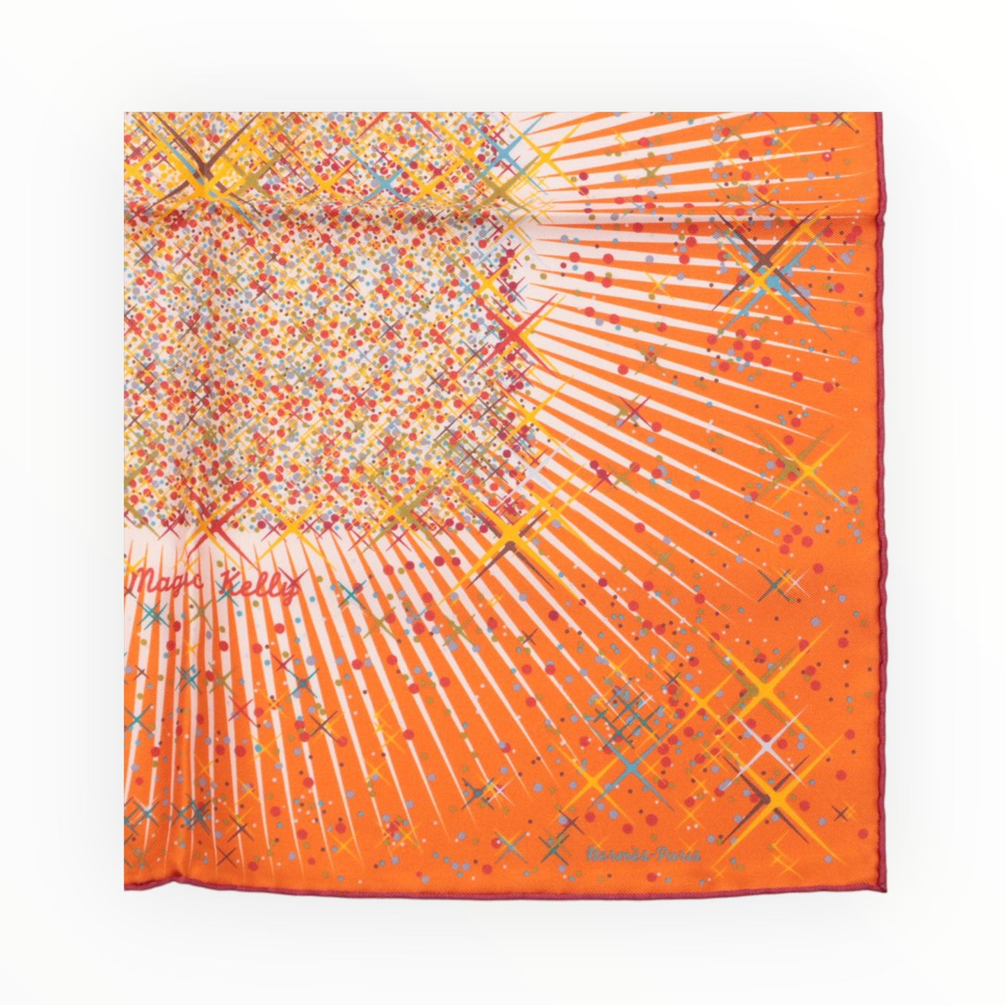 Hermes Magic Kelly Scarf - Orange - Size 42cm x 42cm