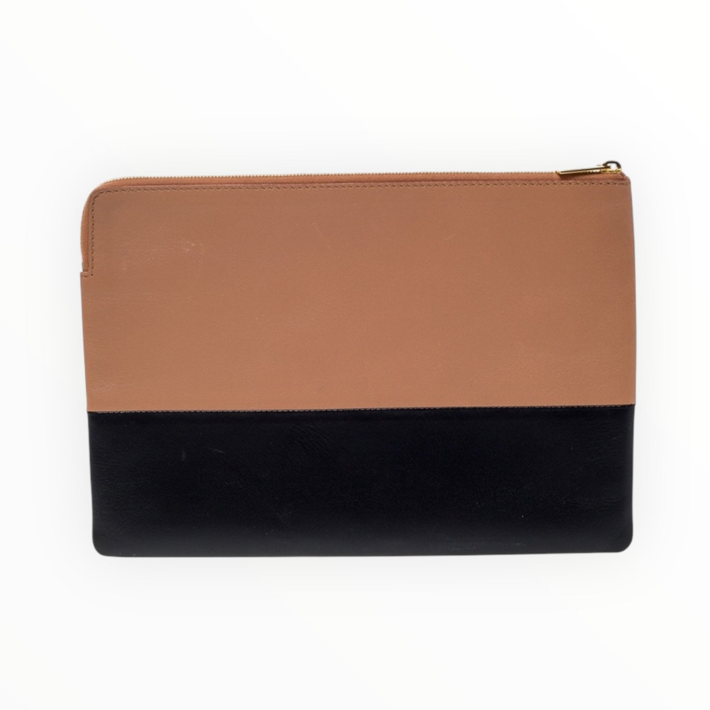 Celine Two Tone Clutch - Black/Brown