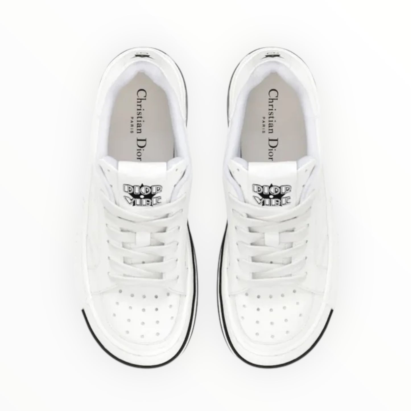 Dior D-Freeway Low Top Sneakers - White - Size 39